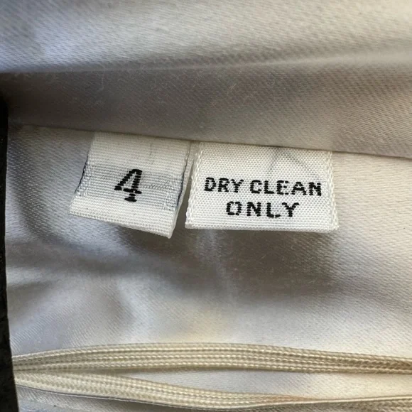 Vintage Handmade Strapless Cream Hand Beaded and pearled corset top and skirt - Picture 5 of 12